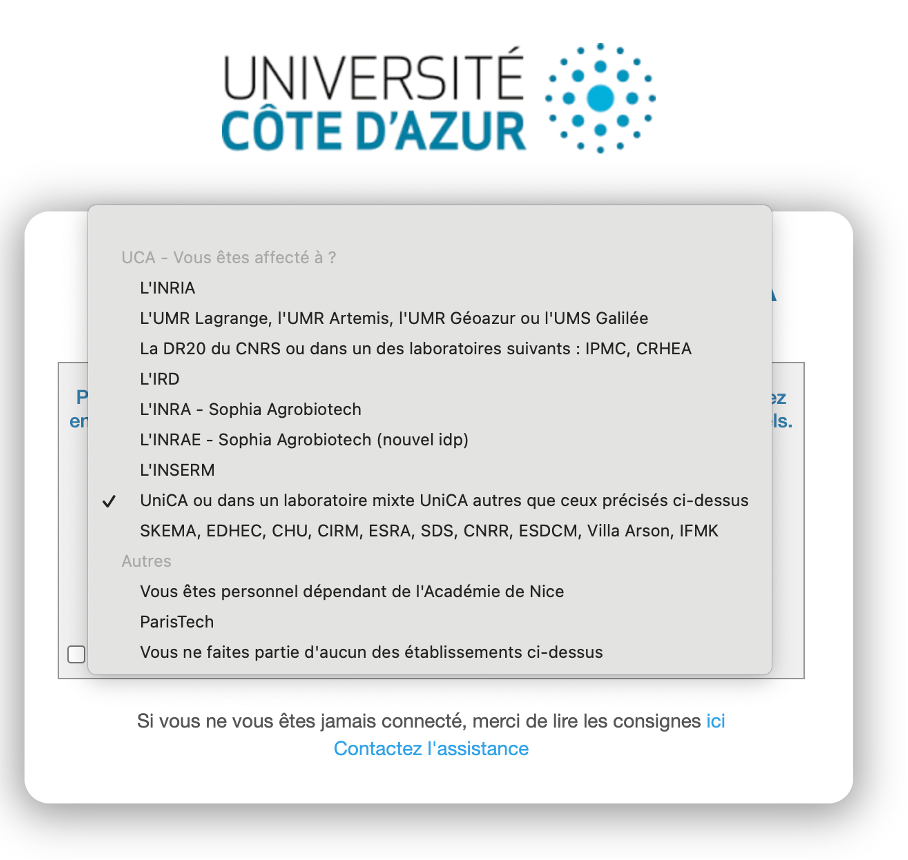 sélection profil